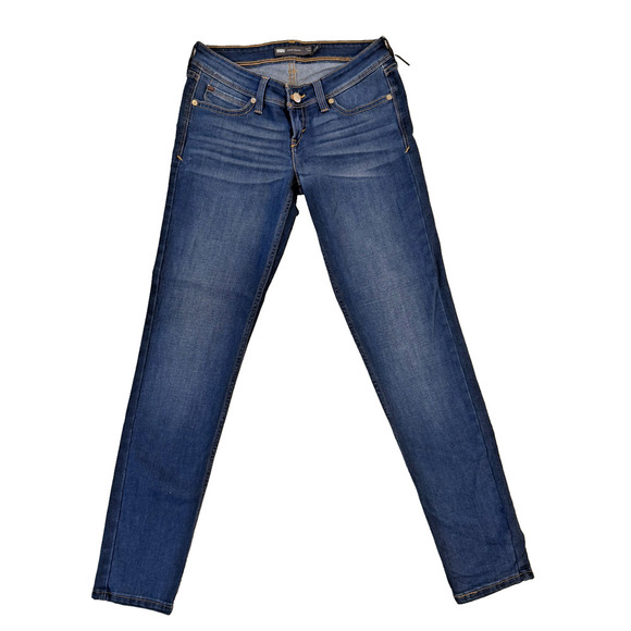 Levis Jeans Womens 1/25 Blue Skinny Low Rise Demi Curve Stretch Denim Pants - Picture 1 of 9